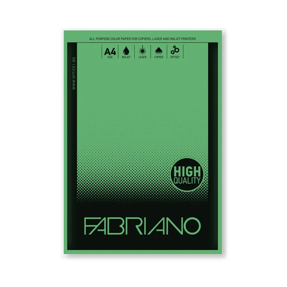 Fabriano Copy Paper Copy Tinta, A4, 80 g/m2, verde, 50 coli