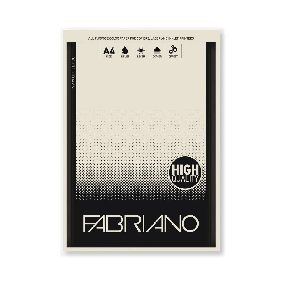 Hârtie pentru copiat Fabriano Copy Tinta, A4, 80 g/m2, fildes, 50 coli