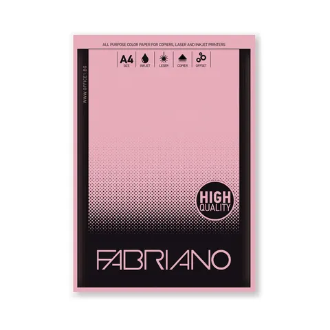 Fabriano Copy Carton, A4, 160 g/m2, roz, 50 foi