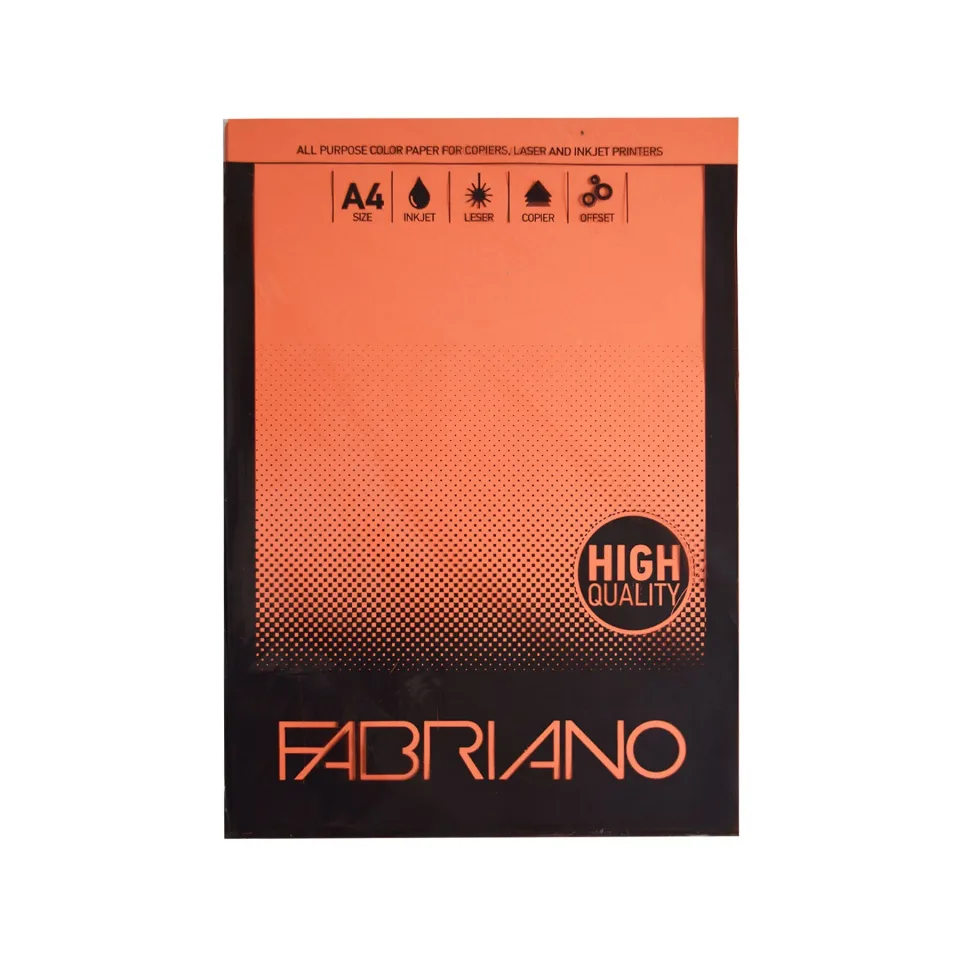 Carton Fabriano Copier, A4, 160 gsm, Portocaliu, 50 foi