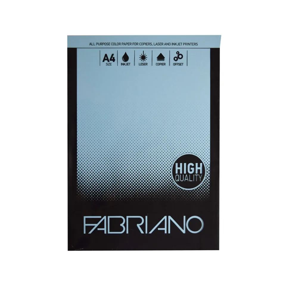 Carton pentru copiator Fabriano, A4, 160 g/m², albastru cer, 50 coli