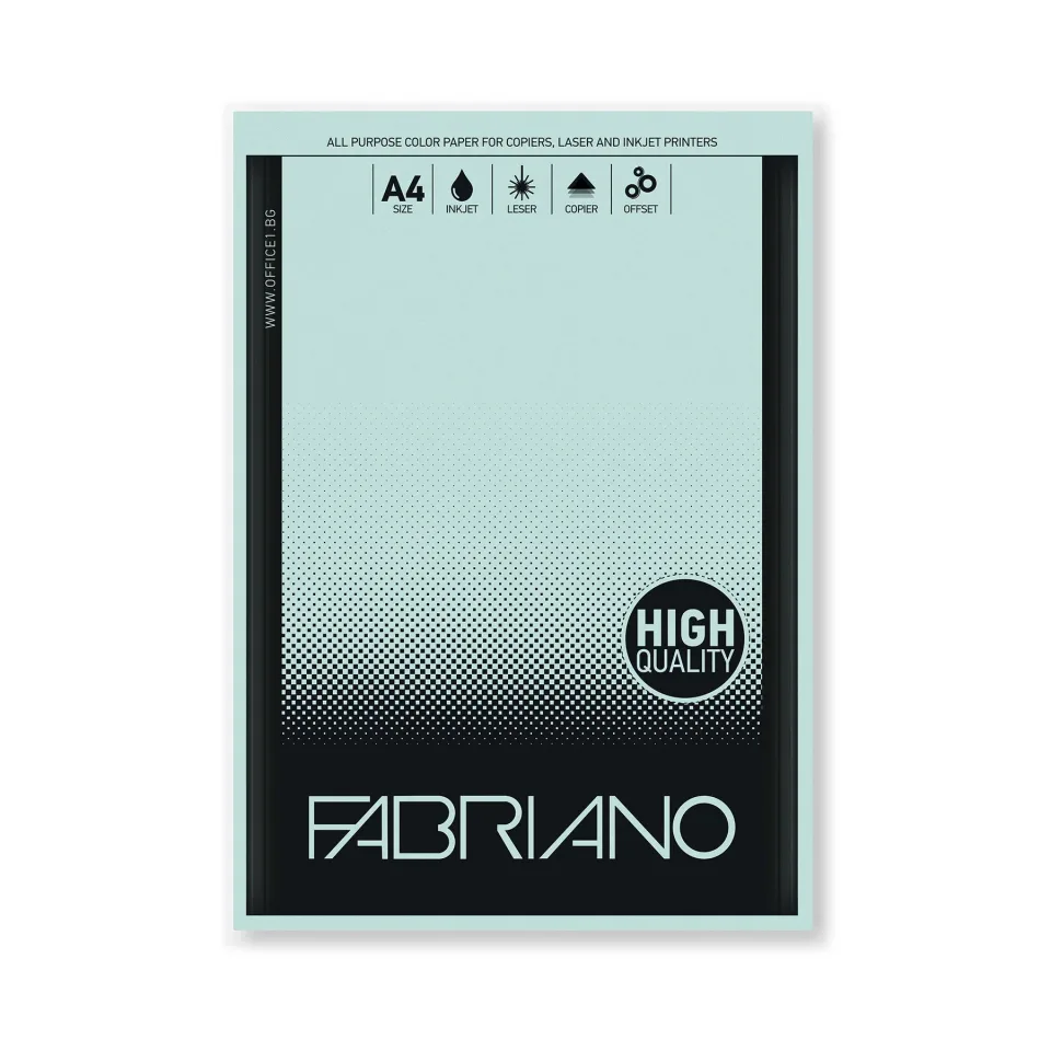 Carton Fabriano Copy, A4, 160 g/m2, albastru deschis, 50 coli