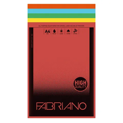 Fabriano Copy Card, A4, 160 g/m², culori asortate, 4 culori, 100 foi
