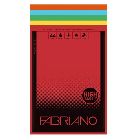 Carton Fabriano Copy, A4, 160 g/m², 23 culori, 250 coli