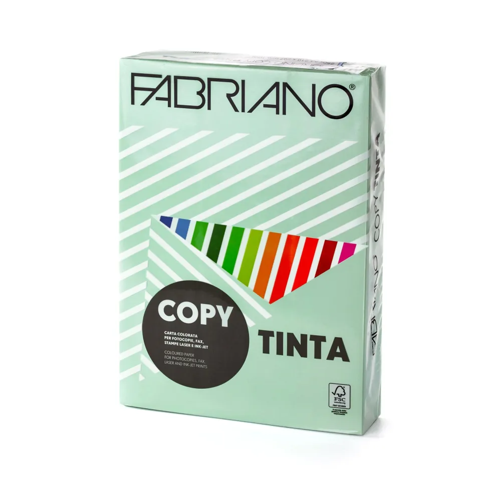 Carton Fabriano Copy, A4, 160 g/m2, verde deschis, 250 coli