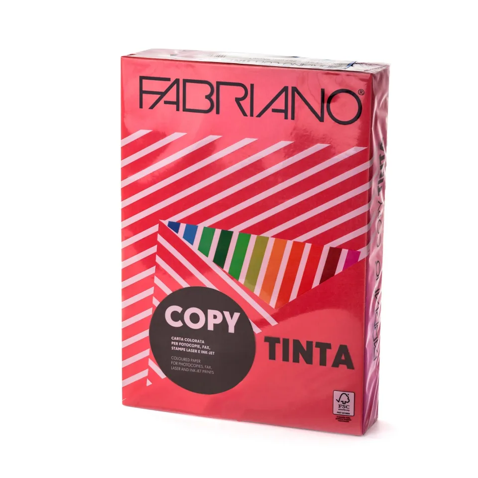 Carton Fabriano Copy, A4, 160 g/m2, roșu, 250 coli