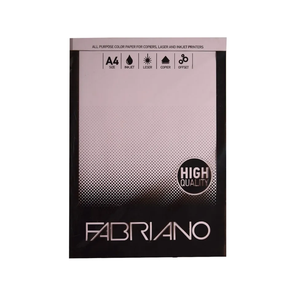 Carton Fabriano Copy, A4, 160 g/m2, roz deschis, 250 coli