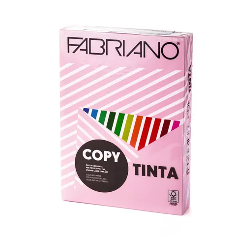 Carton de copiat Fabriano, A4, 160 g/m2, roz, 250 foi