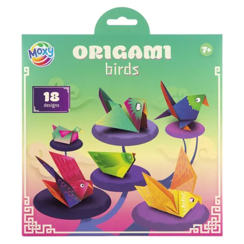 Hârtie Moxy Origami - Păsări, 18 modele