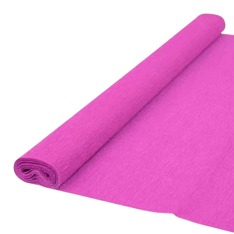Hârtie creponată Foska, 50 x 200 cm, 10 foi, fucsia