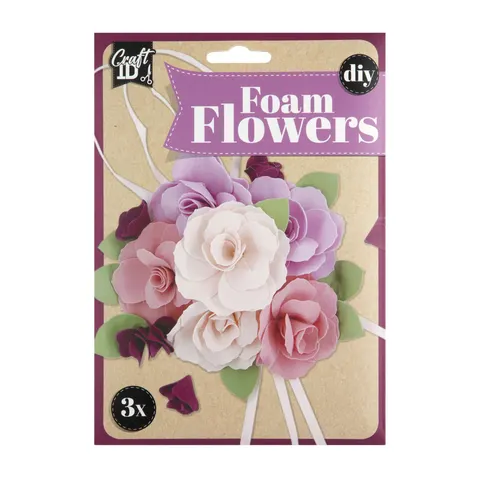 Craft ID Fă-ți propriile flori din hârtie spongioasă, mov