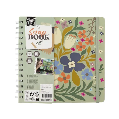 Craft ID Scrapbook, 20.5 ? 20.5 cm, 40 foi, verde