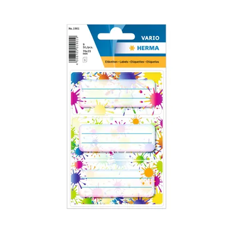 Etichete autoadezive Herma Baloane colorate, 9 buc