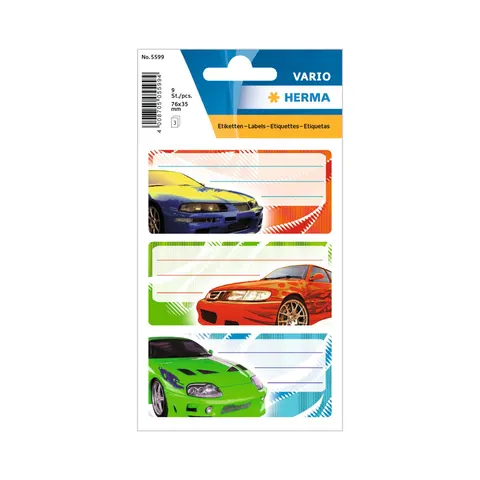 Etichete autocolante Herma Tuning, școală, 9 buc