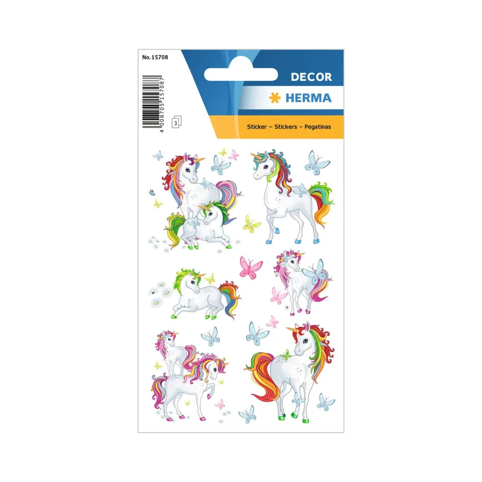 Etichete autoadezive Herma Unicorns, 3 coli