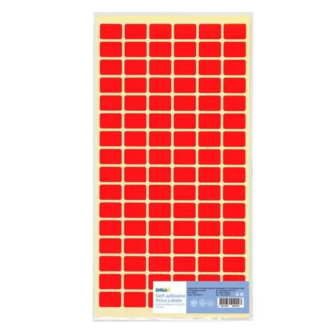 Etichete autocolante Office 1, 12 x 18 mm, roșu, 960 bucăți
