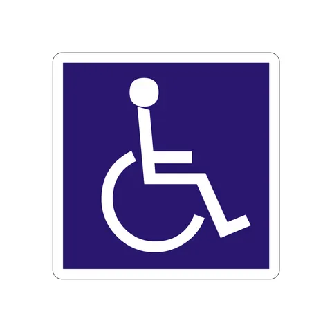 Etichetă autocolantă Office 1, pictogramă „Persoane cu dizabilități”