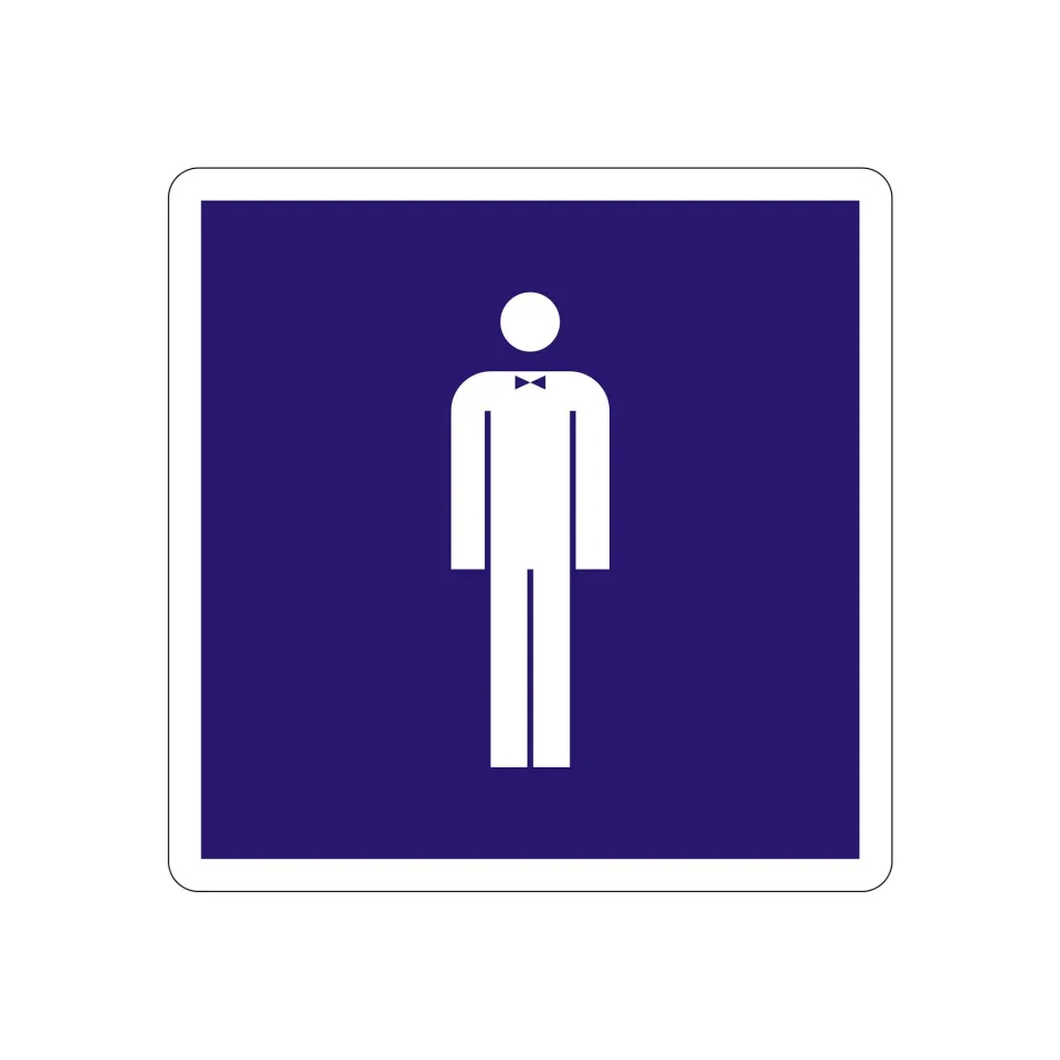 Office 1 Etichetă autoadezivă, pictogramă „Bărbați”