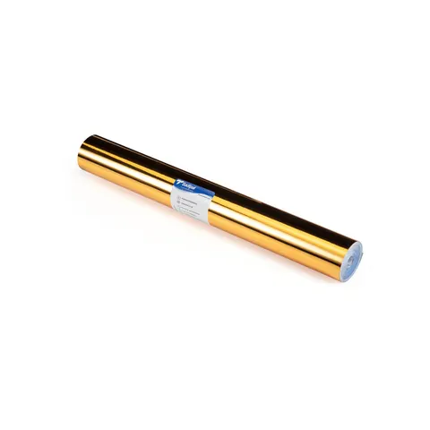 Folie autocolantă colorată Fabriano, 100 µm, 0.50 x 3 m, auriu