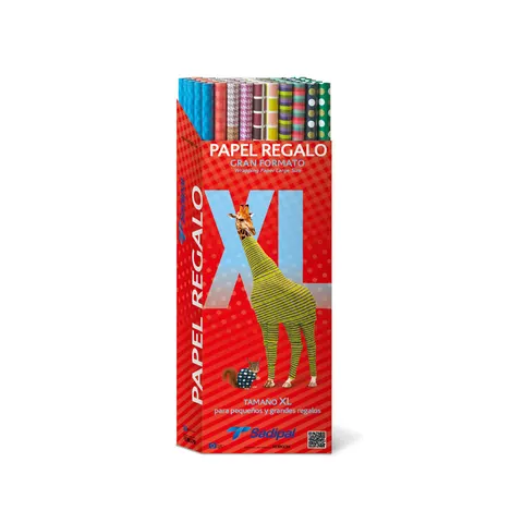 Hârtie de împachetat Fabriano Ribbed Craft XL, 50 g/m2, 1 x 2 m, asortată