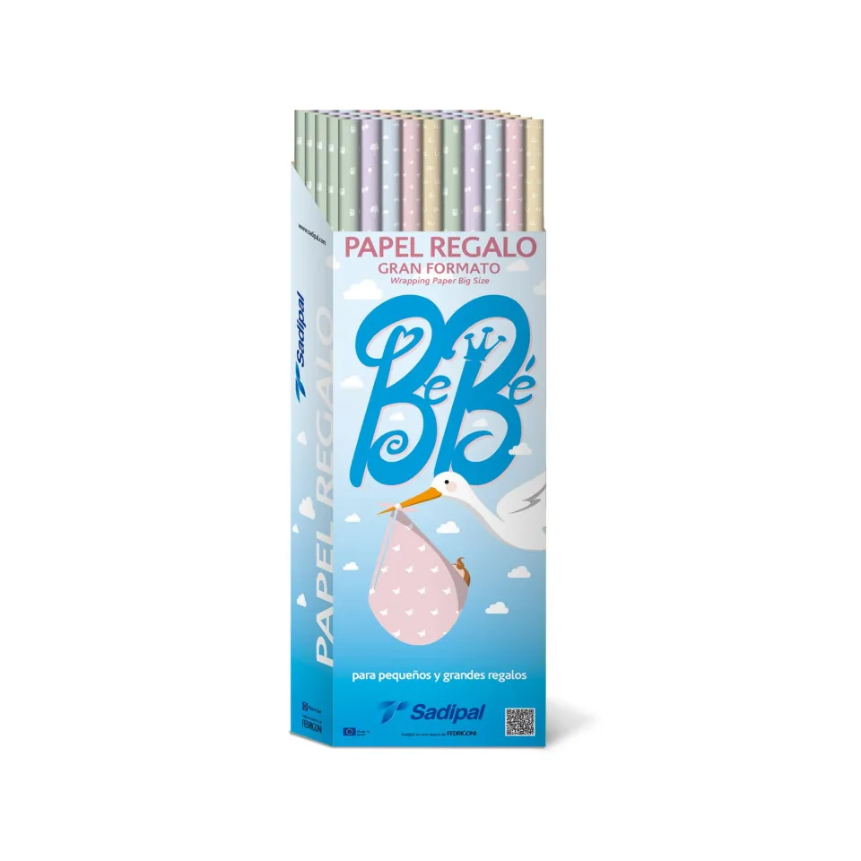 Hârtie de împachetat Fabriano Ribbed Craft BB, 50 g/m², 1 x 2 m, diverse culori