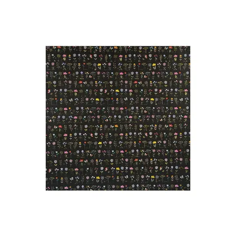 Goldbuch Hârtie de împachetat, 50 x 70 cm, negru cu flori
