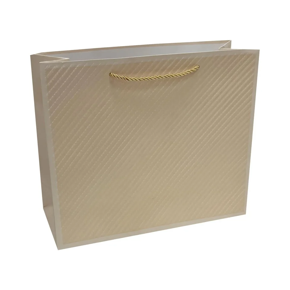 Punga cadou 38 x 32 x 12 cm, bej