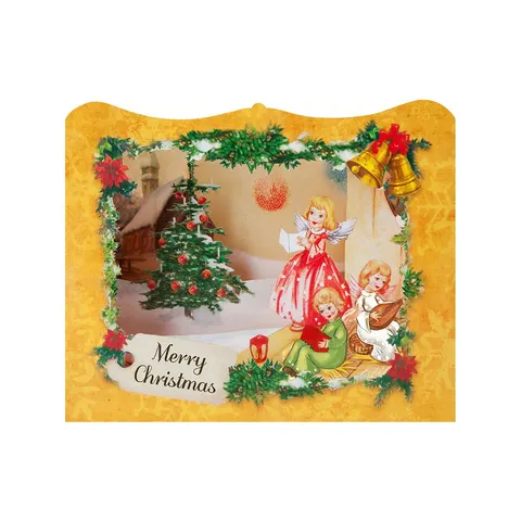 Gespaensterwald Felicitare 3D Merry Christmas, îngerași