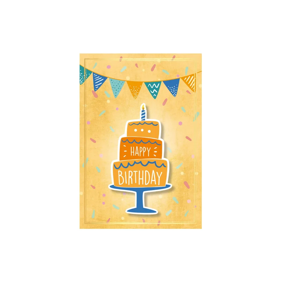 Gespaensterwald Felicitare La mulți ani, portocaliu