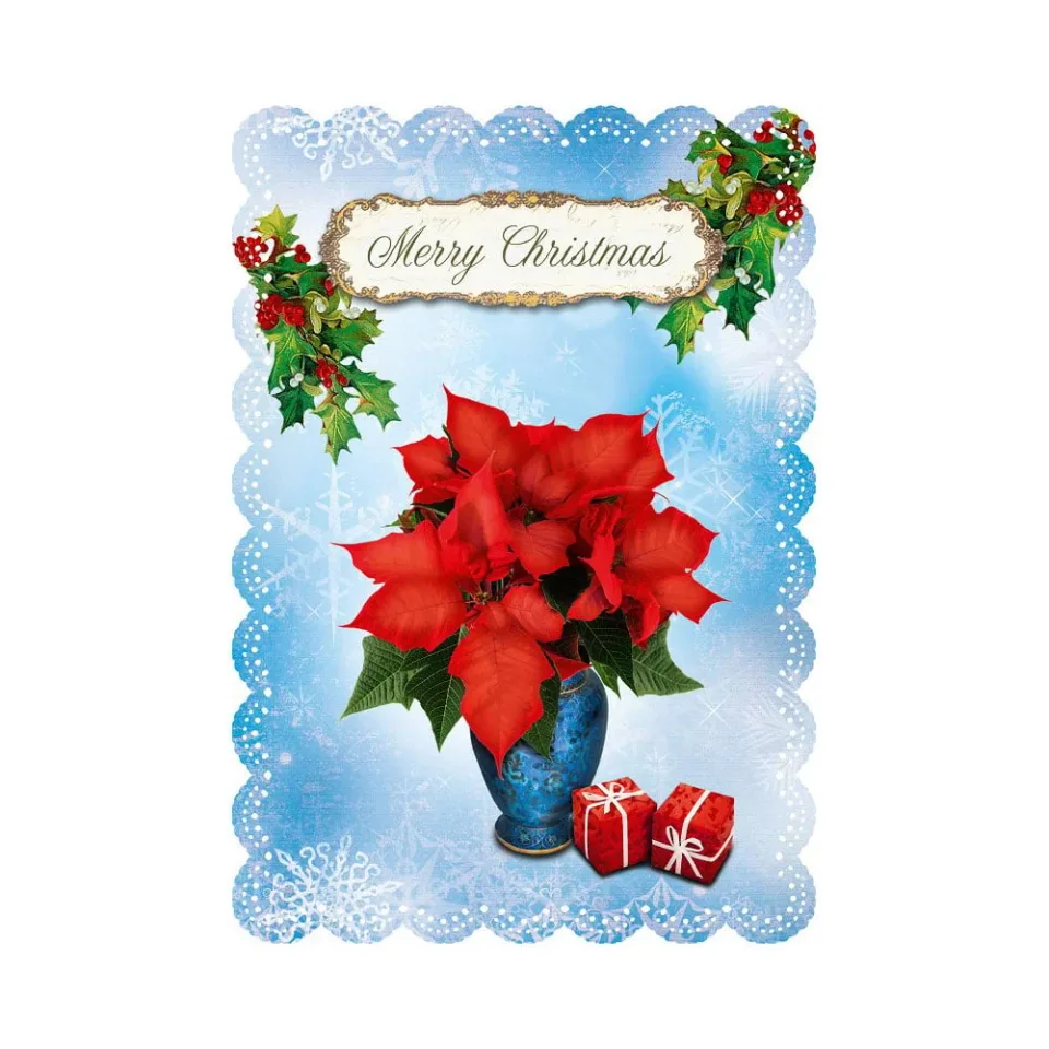 Gespaensterwald Card Romantique Merry Christmas, flori