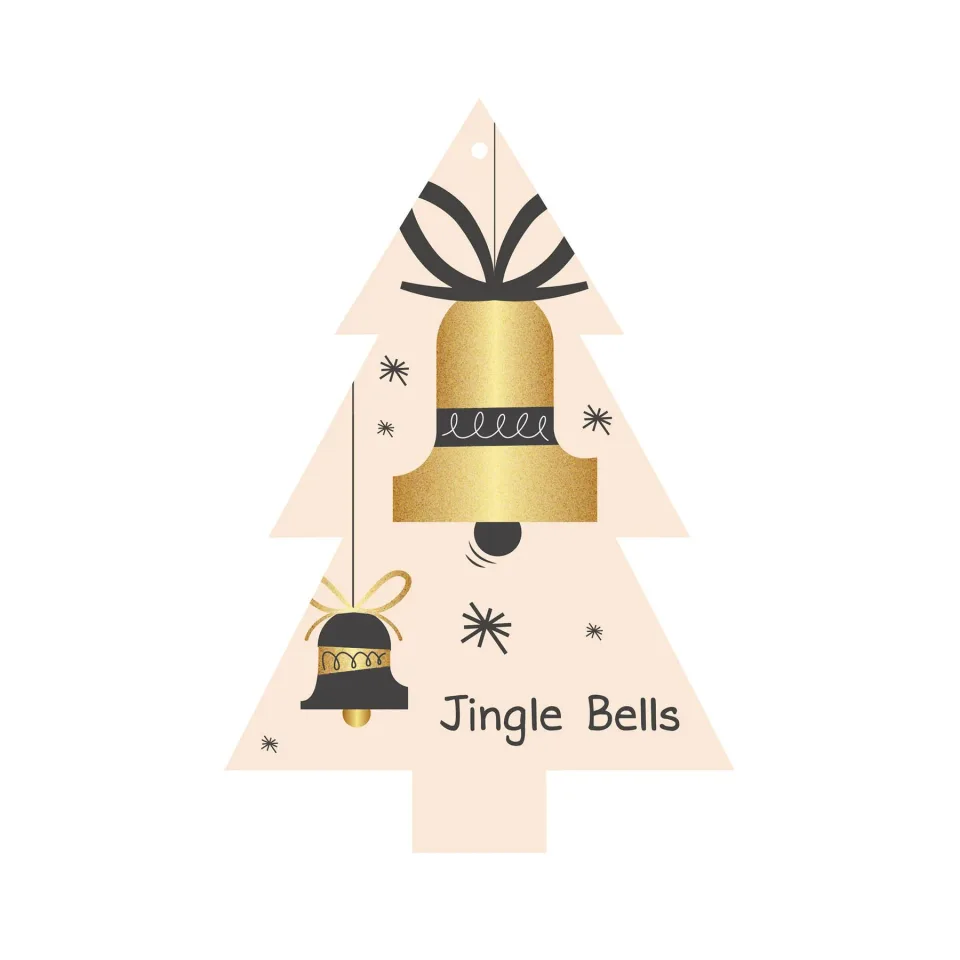 Gespaensterwald Etichetă cadou, brad, Jingle Bells
