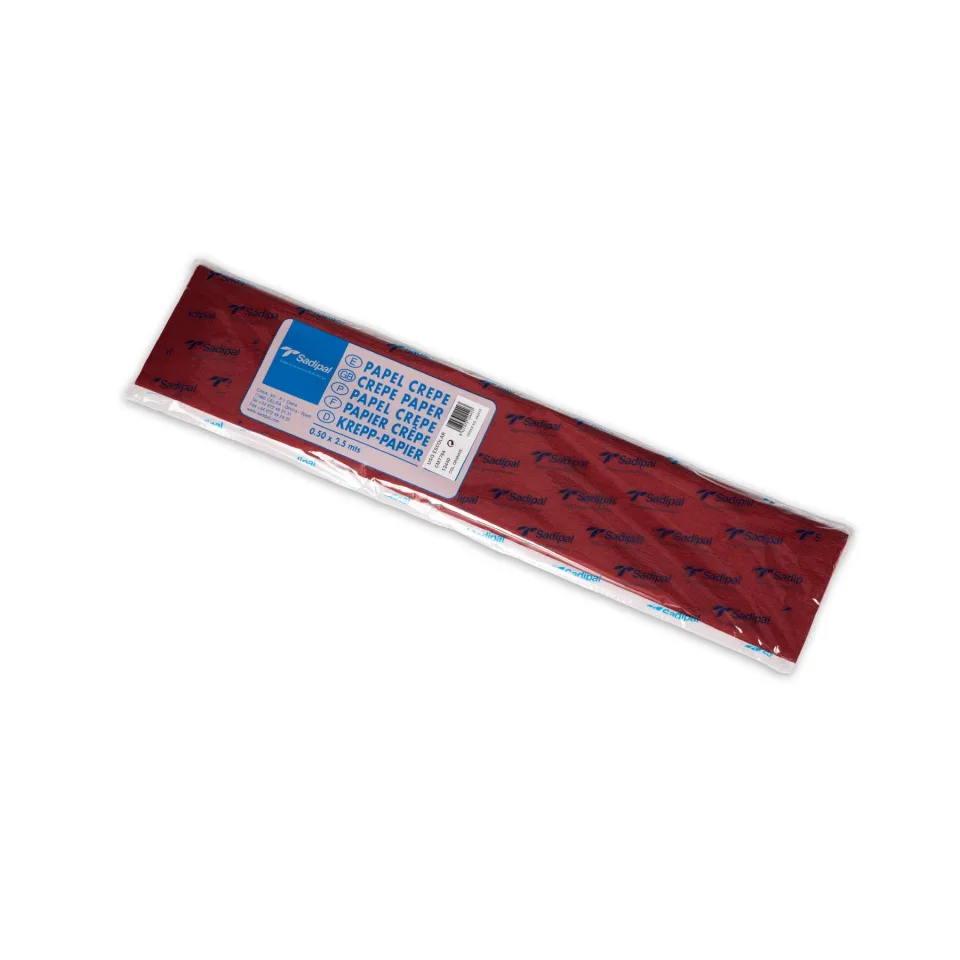 Fabriano Hârtie creponată, 40 g/m², 0.50 x 2.5 m, roșu închis