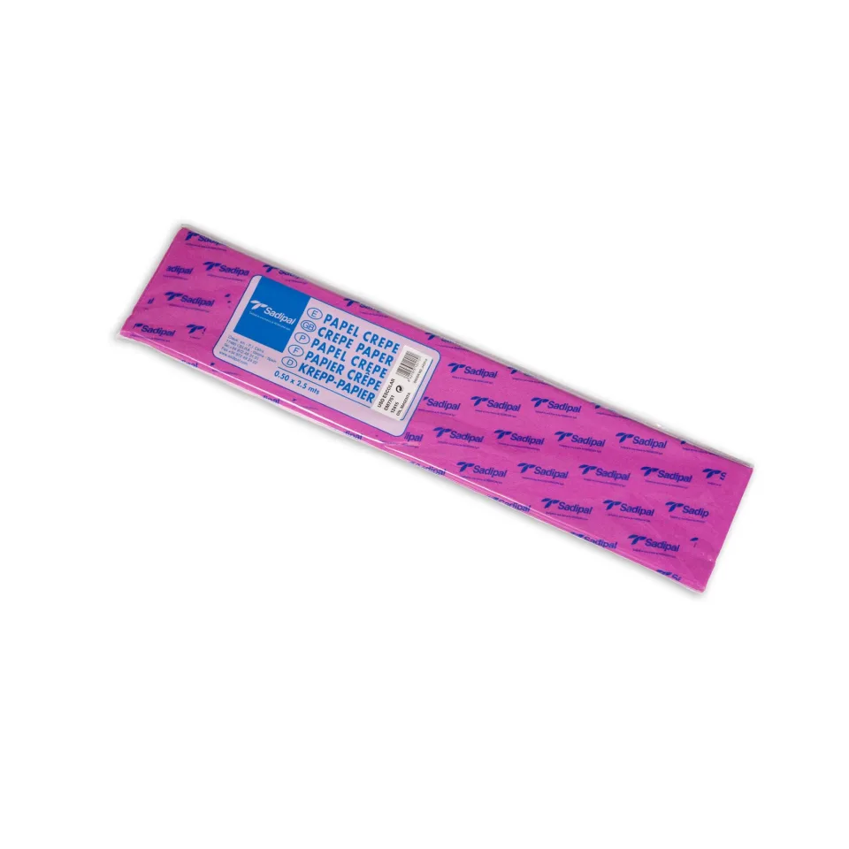 Hârtie creponată Fabriano, 40 g/m², 0.50 x 2.5 m, magenta