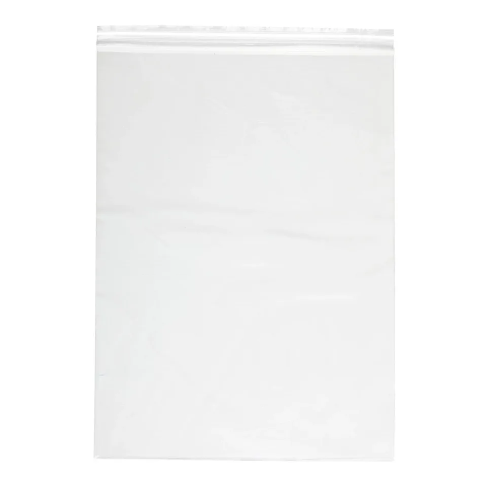 Pungă cu fermoar Office 1, 16 x 20 cm, transparentă, 100 bucăți