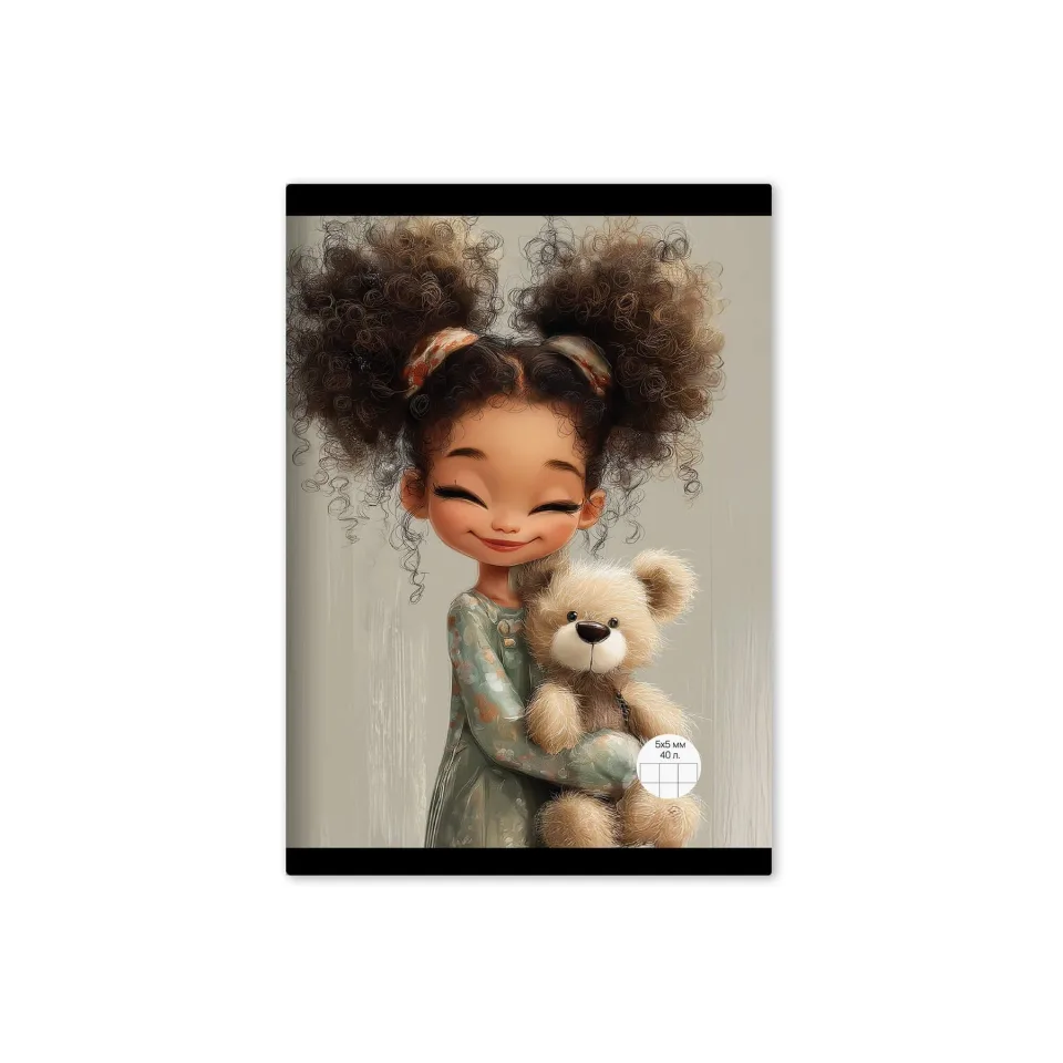 Caiet, A5, pătrățele mici 5 x 5 mm, hârtie offset, copertă moale, 40 file