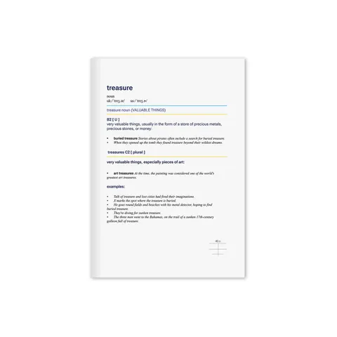 Caiet-dicționar, A5, 2 coloane, 40 file