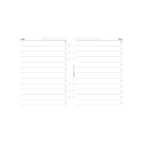 Rezervă organizer Filofax To Do, A5, 25 foi