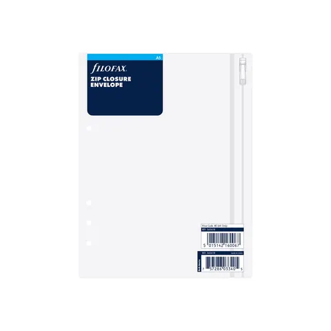 Filofax Organizator de buzunar cu fermoar, A5