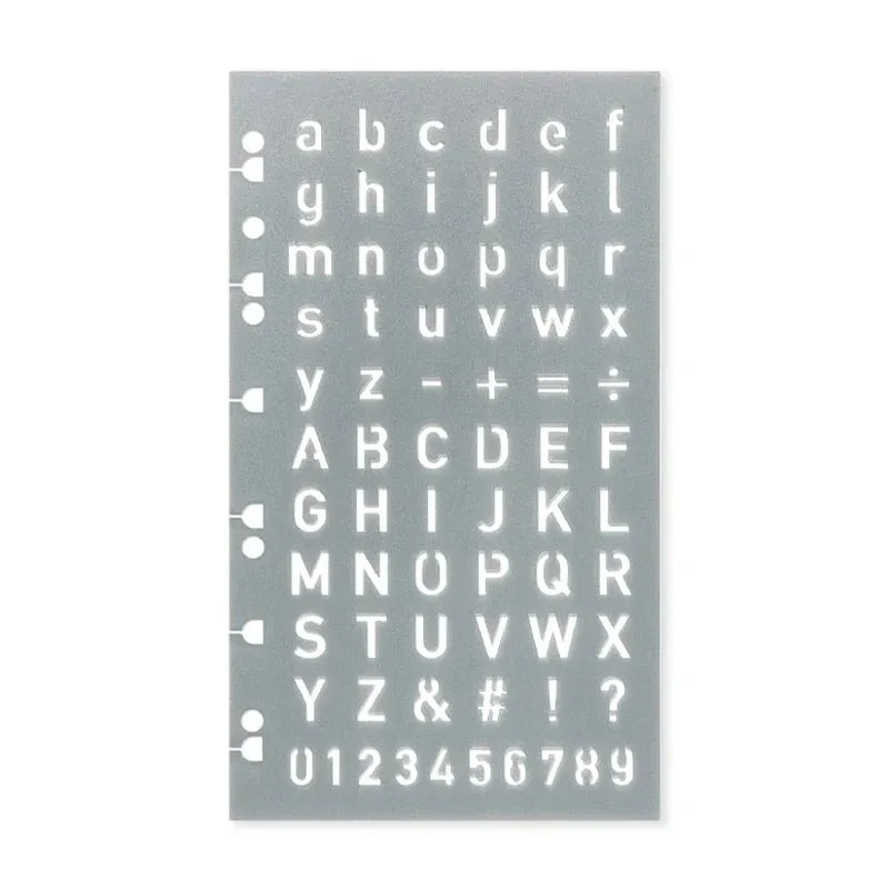 Filofax Șablon pentru litere, cu litere