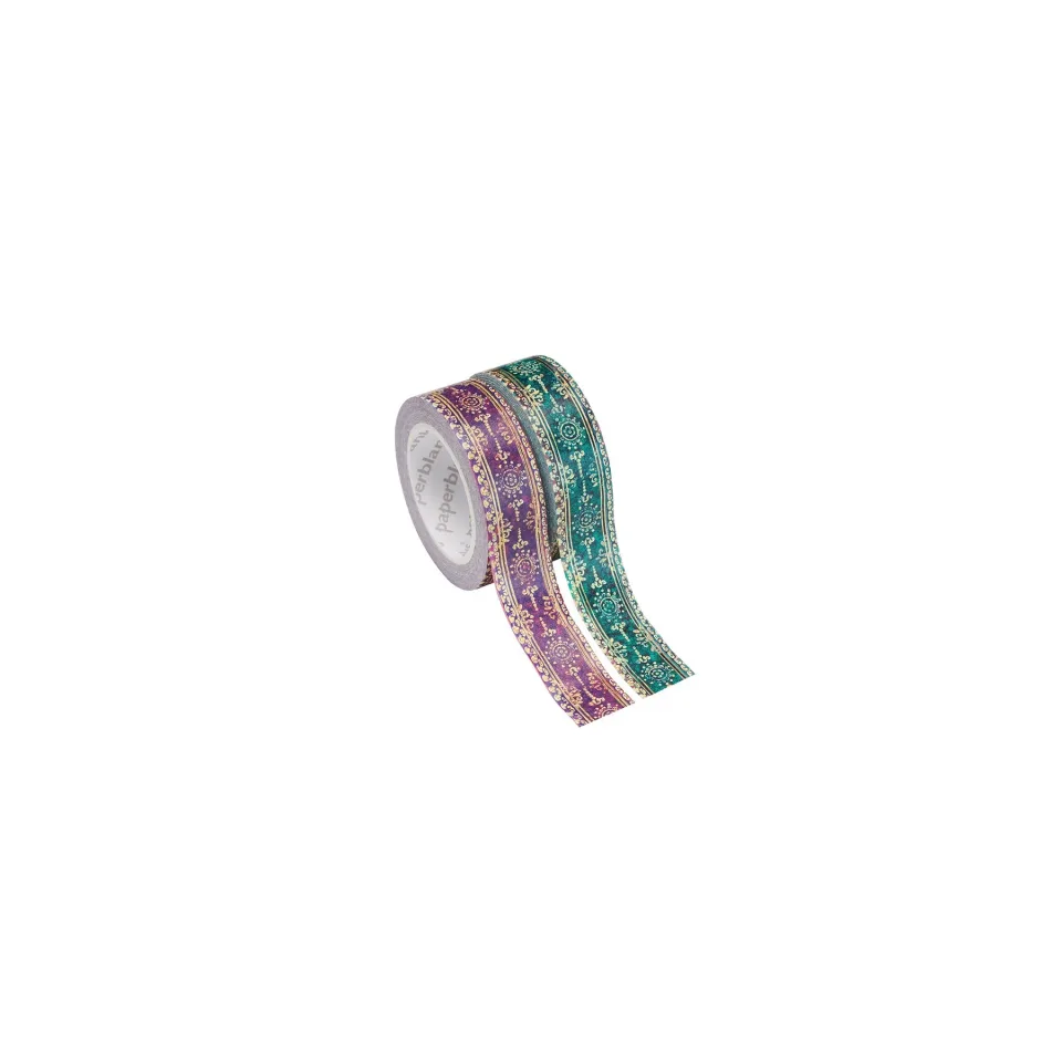 Paperblanks Washi tape Oceania & Viola, decorativ, 2 role