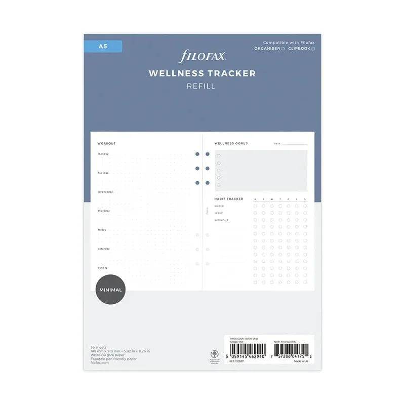 Rezervă Filofax pentru organizator Minimal Wellness, A5