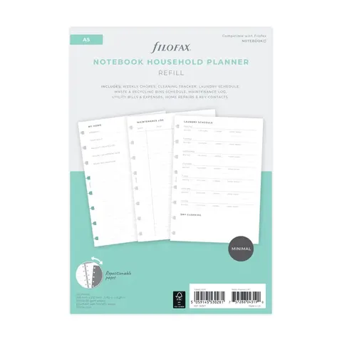 Filofax Refill Minimal, A5, pentru notițe