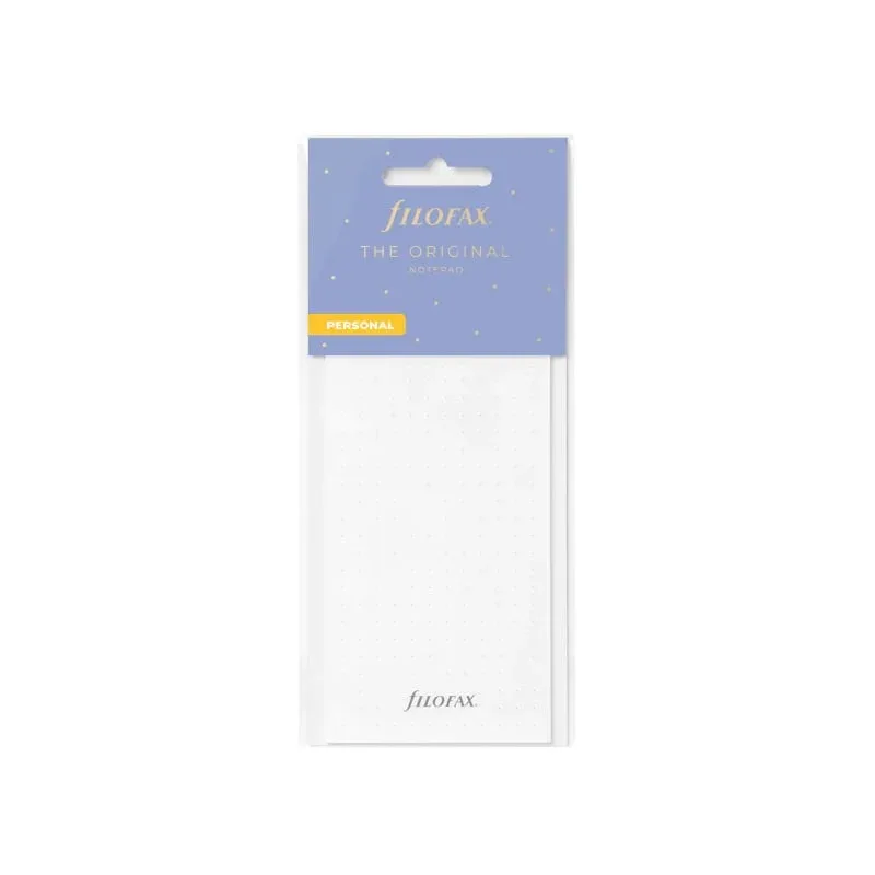 Blocnotes Filofax pentru organizer personal, cu puncte, 15 x 6.5 cm