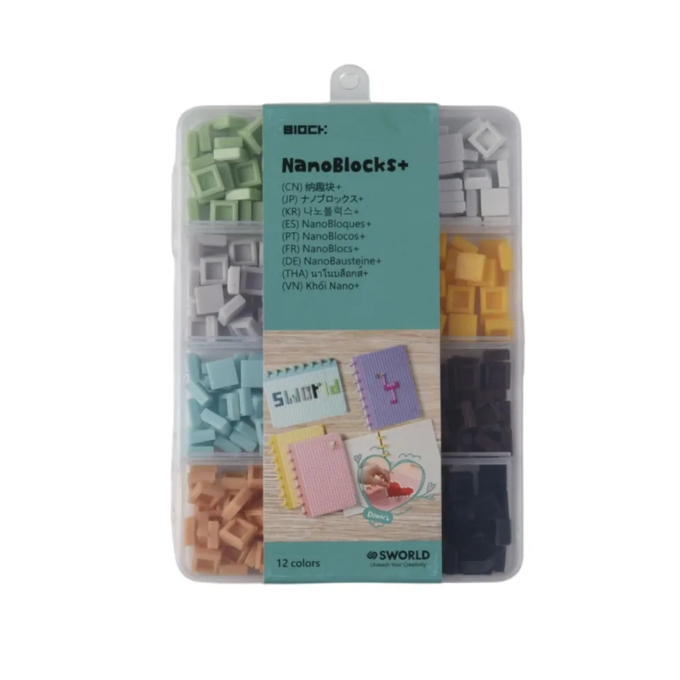 Cuburi Sworld pentru decorarea blocnotesului Block, în cutie, 12 culori x 30 bucăți