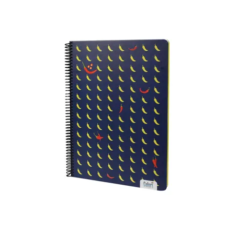 Colori Caiet, A4, dictando lat, 2 subiecte, hârtie offset, spirală, copertă tare, 100 file