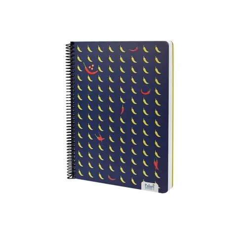 Colori Caiet, A4, dictando lat, 4 subiecte, hârtie offset, spirală, copertă tare, 200 file