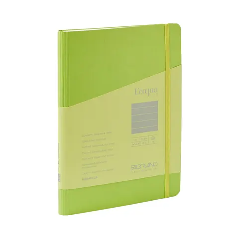 Fabriano Caiet Ecoqua+, A5, copertă din carton, spirală ascunsă, 70 file, lime