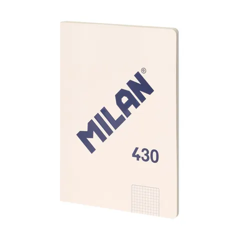 Milan Caiet 1918, A4, pătrățele mici, copertă din carton, 48 file, bej