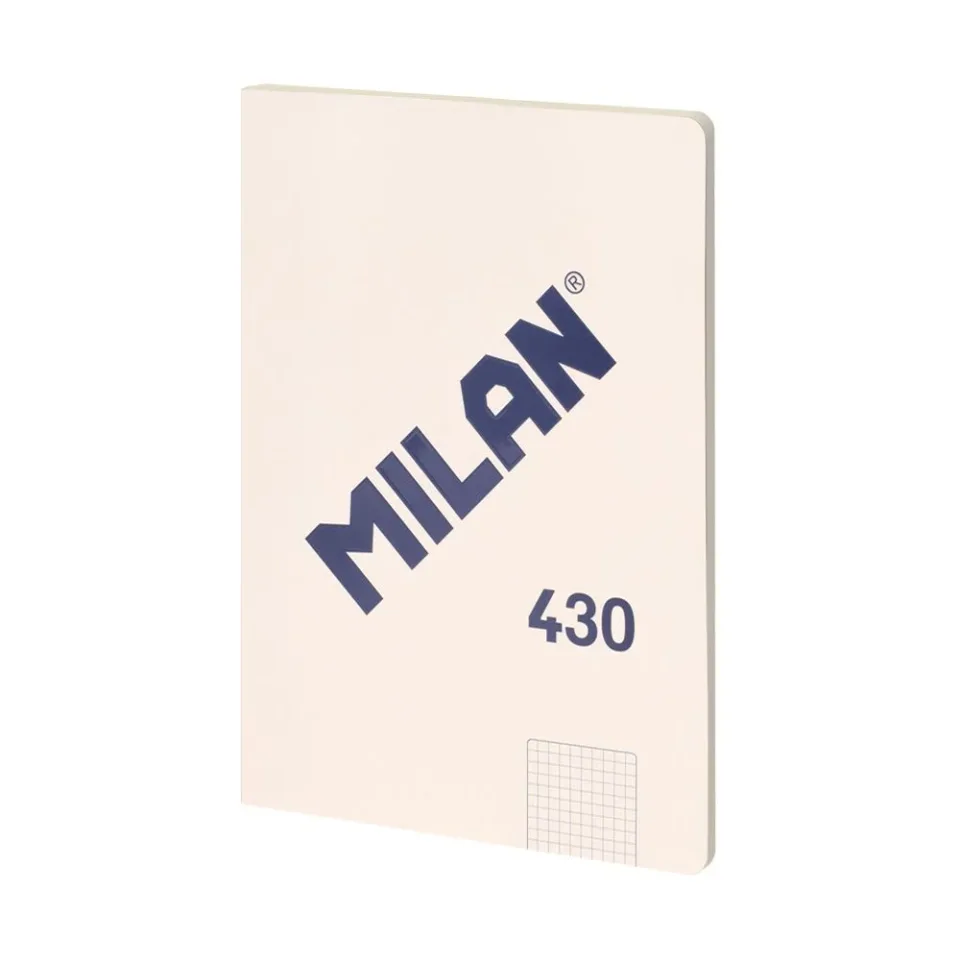 Milan Caiet 1918, A4, pătrățele mici, copertă din carton, 48 file, bej
