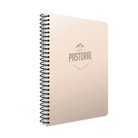 Gipta Caiet Pastoral, A4, hârtie albă, cu pătrățele, copertă PP, spirală, 40 file